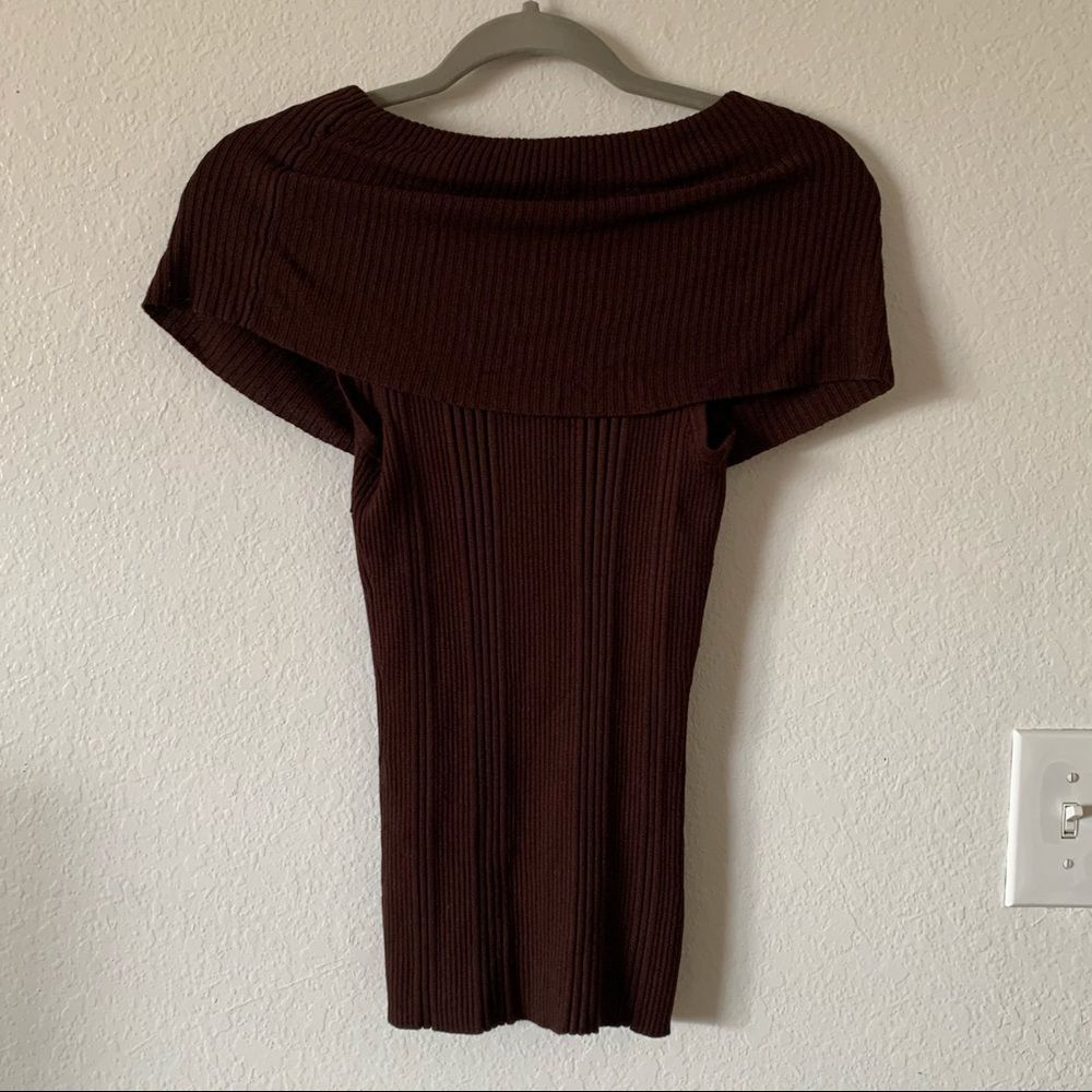 89TH & MADISON Off the Shoulder Knitted Top Size Medium - Picture 7 of 7